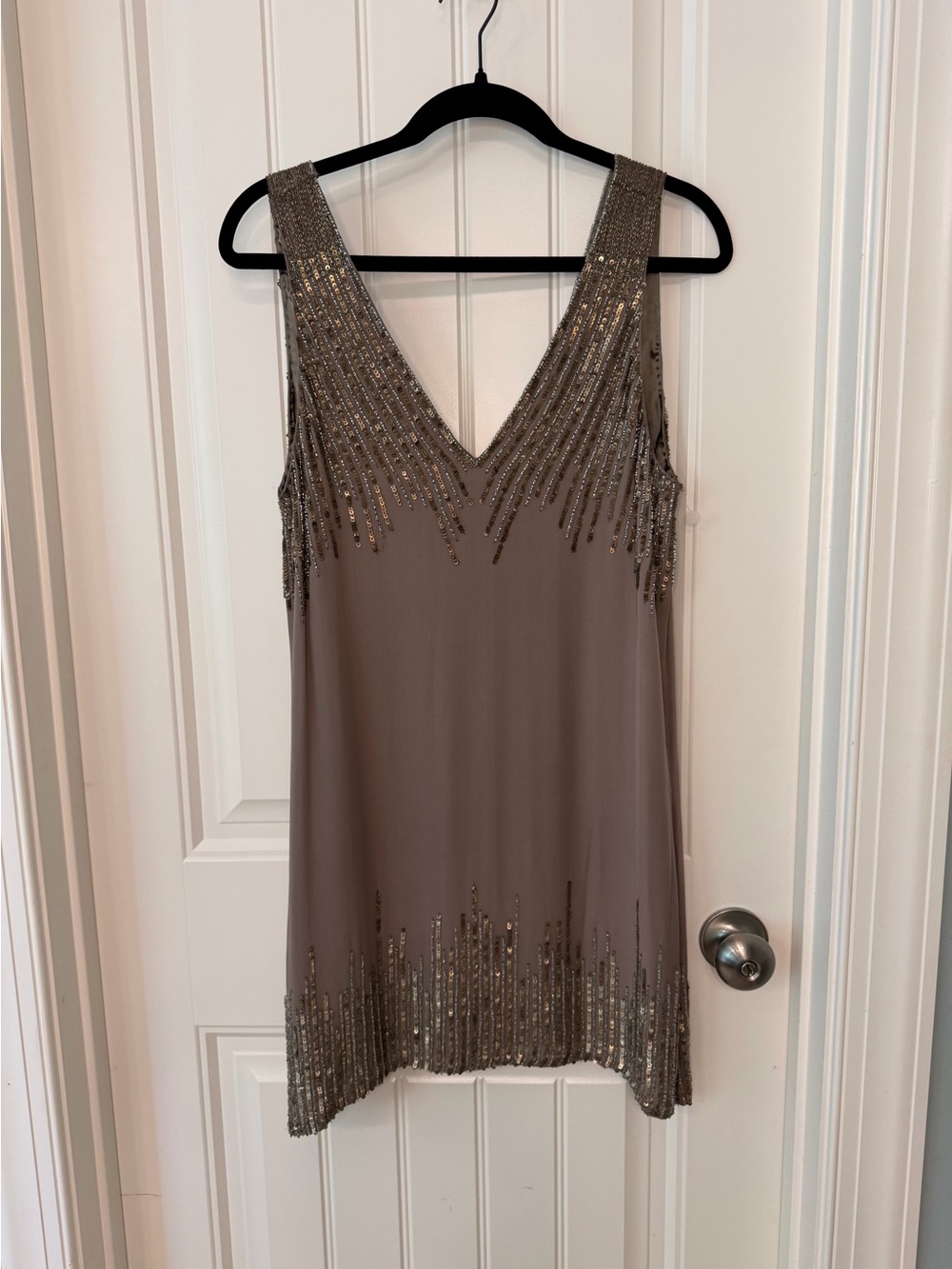 NWT Parker Sequined Silk Cocktail Dress S
